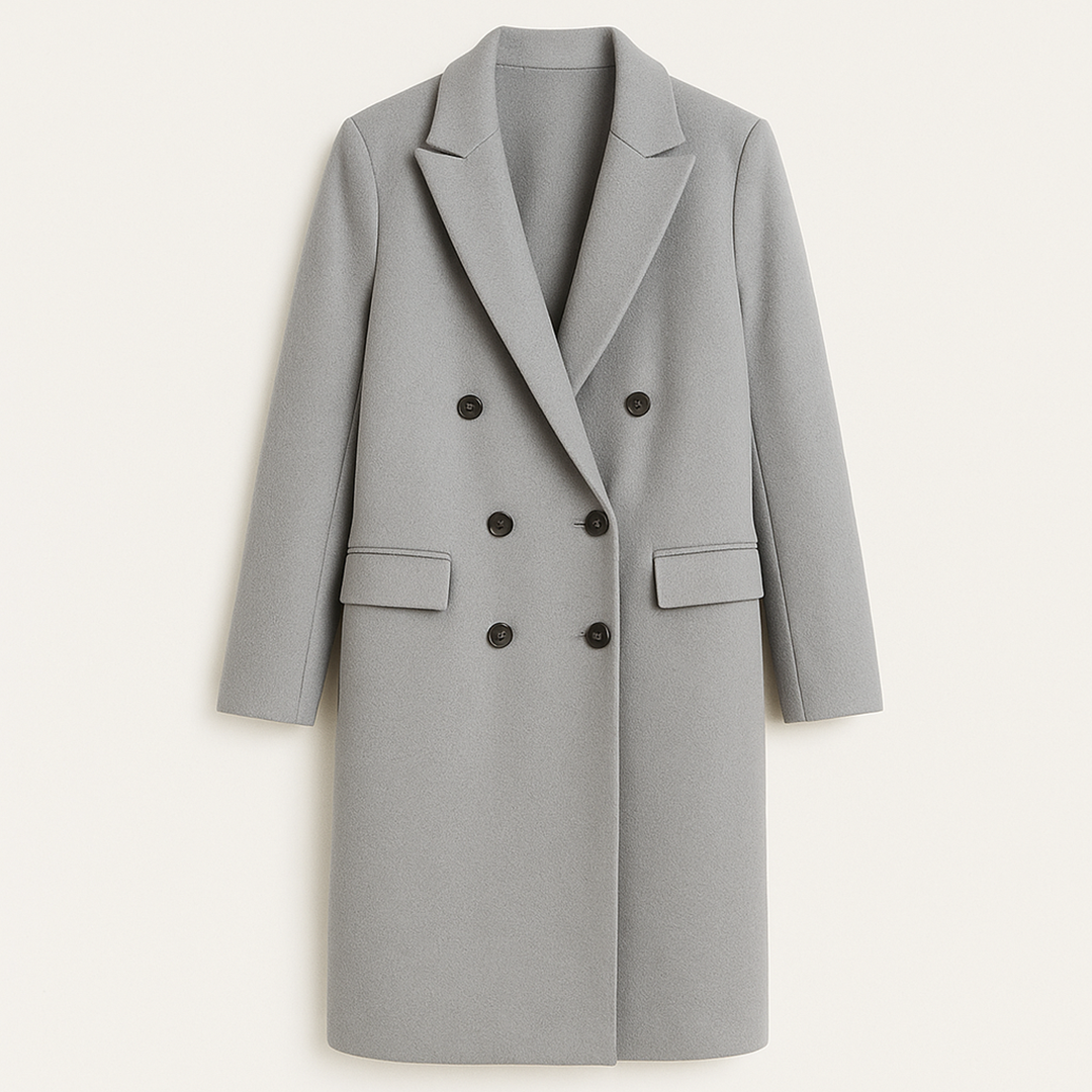 Zimowy Stylowy Długi Trencz (Damski)