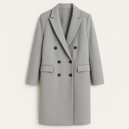 Zimowy Stylowy Długi Trencz (Damski)