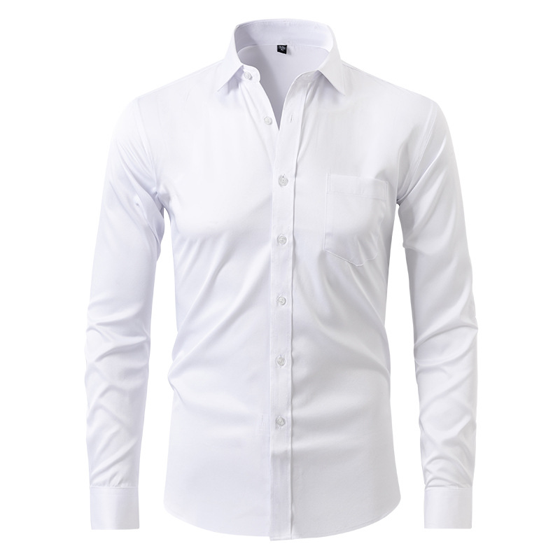 White dress shirt on a white background