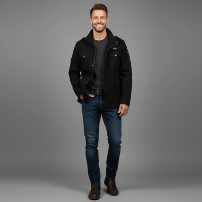 Bawełniana Kurtka Cargo Zimowa (Męska)