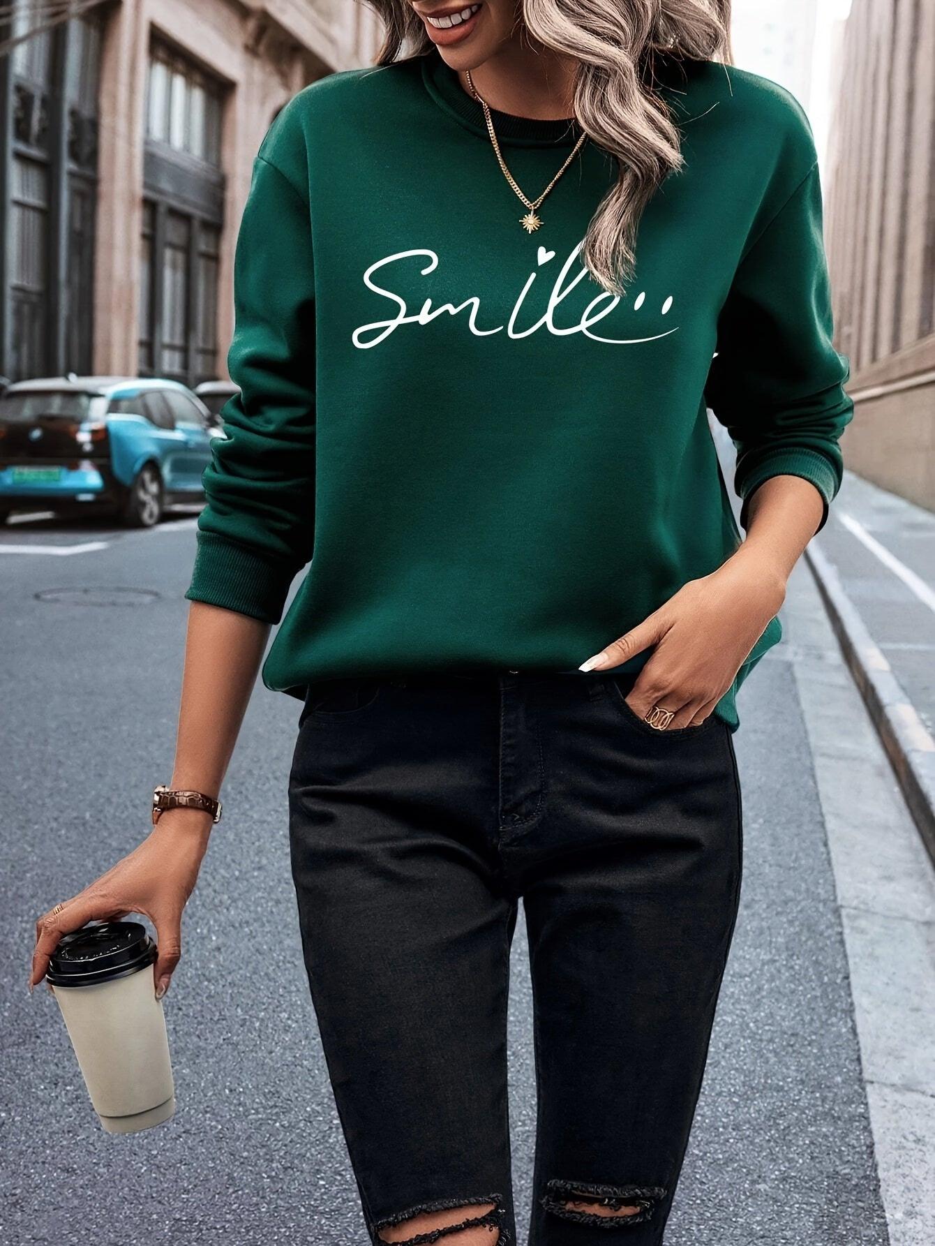 Damesvest met Tekst Smile (Dames)