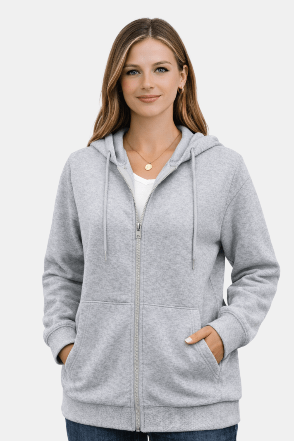 Sweat à capuche zippé (Femme)