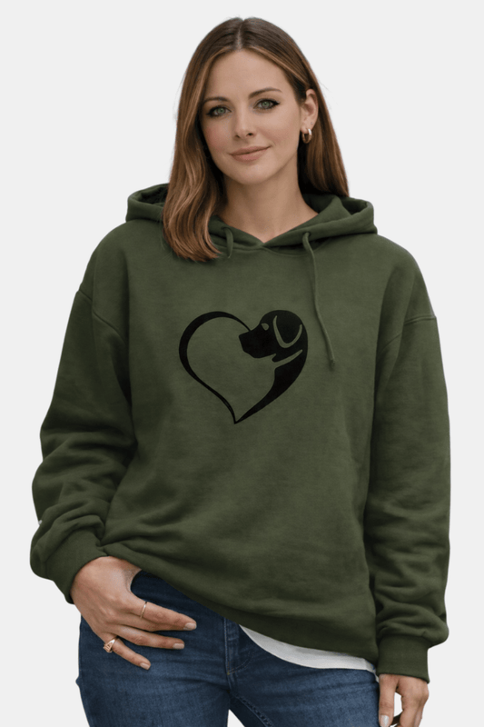 Bluza z Motywem Psa i Łapki na Wiosnę (Damskie)