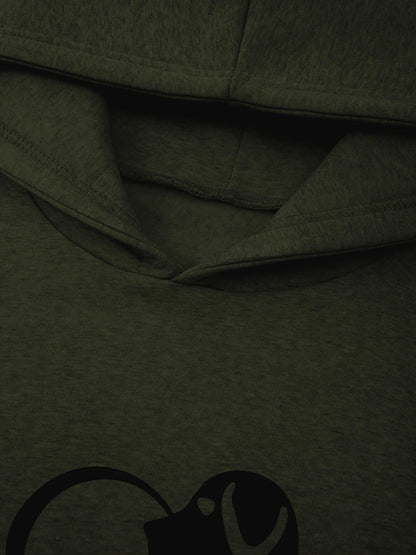 Sweat avec motif chien et patte pour le printemps (Femme)