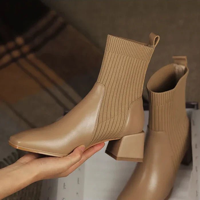 Botki Chelsea z Elastycznym Kołnierzem (Damskie)