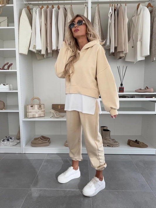 Casualowy Zestaw Bluza i Joggersy na Wiosnę (Damskie)