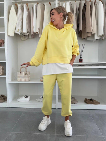 Casualowy Zestaw Bluza i Joggersy na Wiosnę (Damskie)