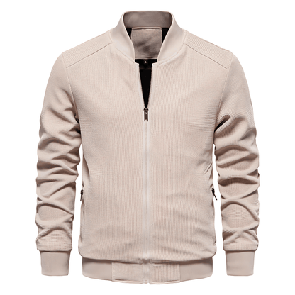 Beige jacket on a white background