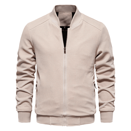 Beige jacket on a white background