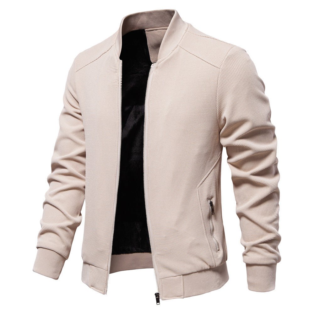 Beige jacket on a white background