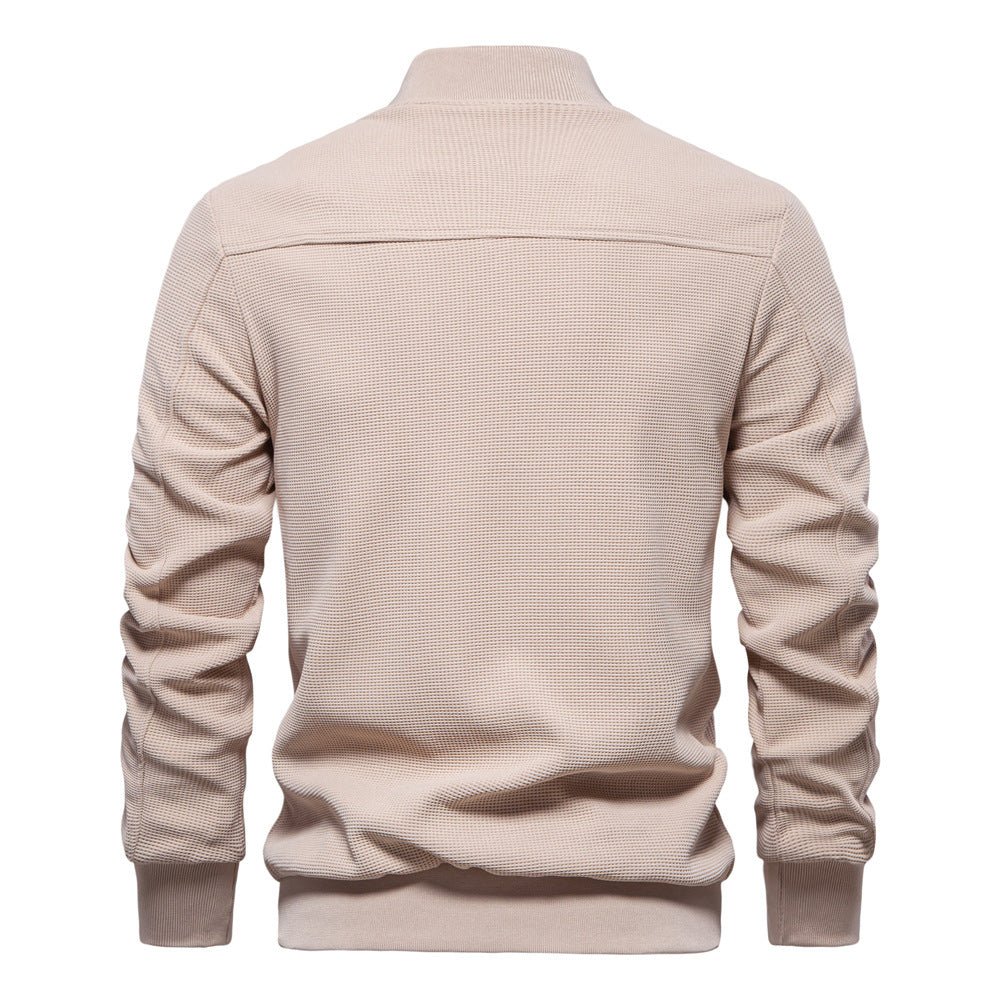 Beige long-sleeve shirt on a white background