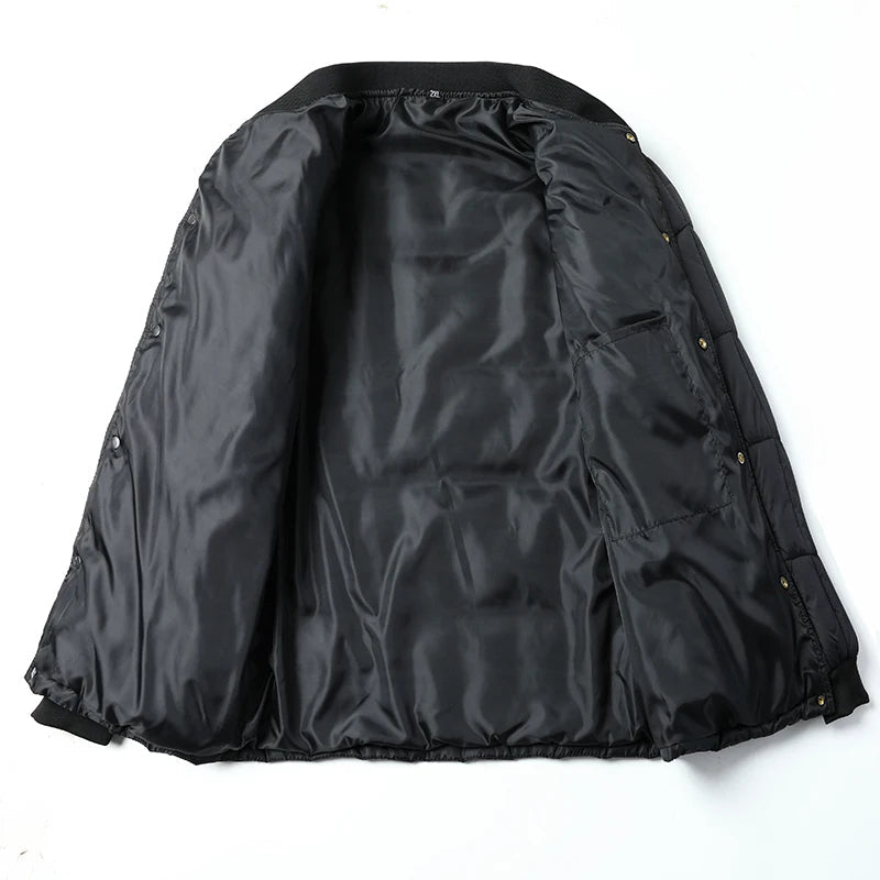 Ciepła Zimowa Pikowana Kurtka z Ociepleniem (Męska)