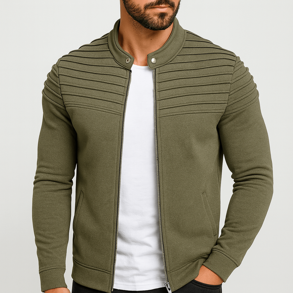 Elegancka Zimowa Kurtka Przejściowa z Klapą (Męska)