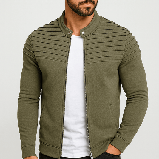 Elegancka Zimowa Kurtka Przejściowa z Klapą (Męska)