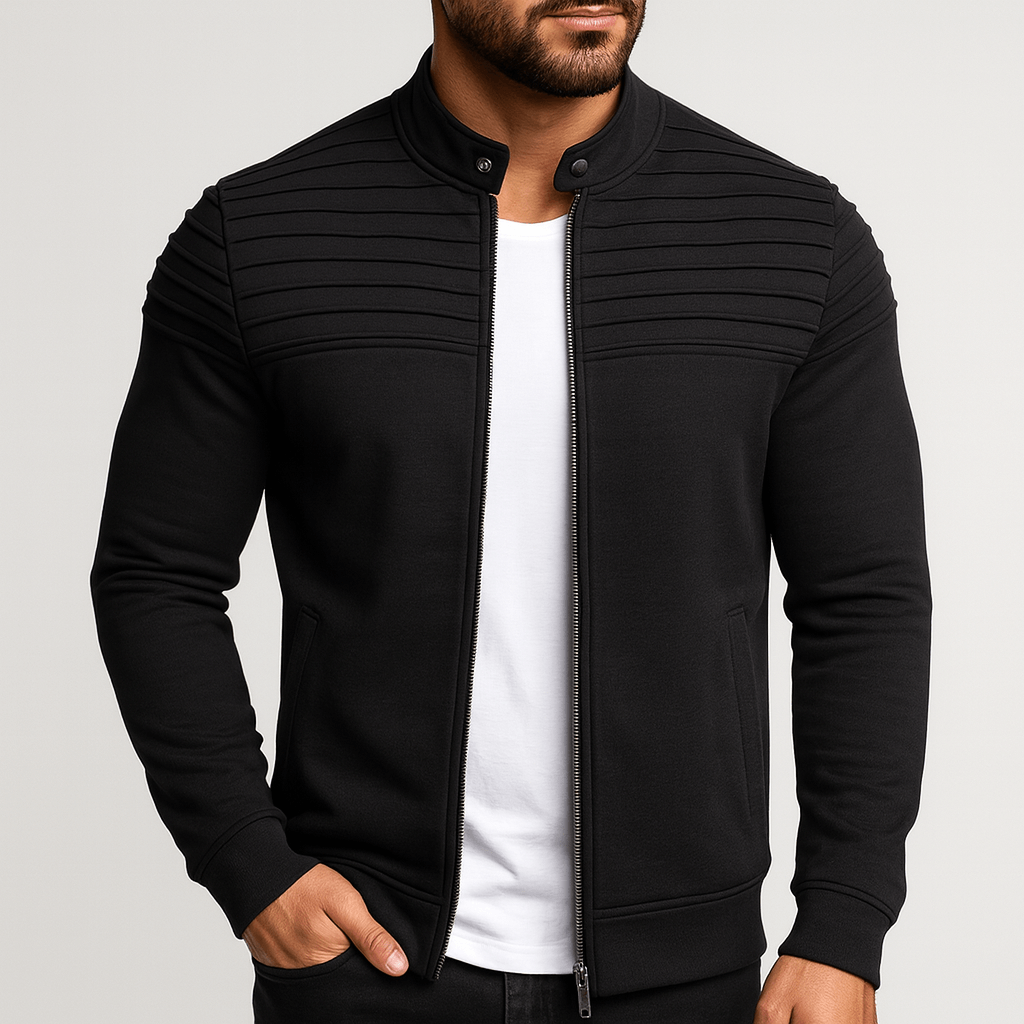 Elegancka Zimowa Kurtka Przejściowa z Klapą (Męska)