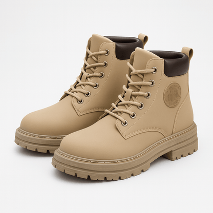 Solidne Zimowe Traperki Skórzane z Ociepleniem (Męskie)