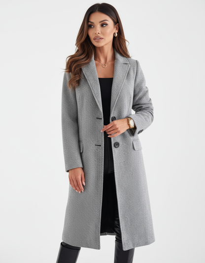 Zimowy Elegancki Długi Płaszcz (Damski)