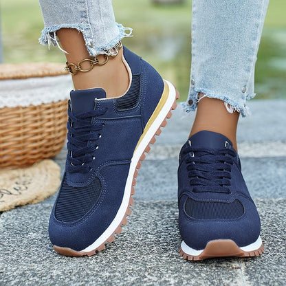 Damska Letnia Casual Lekka Siatkowa Sznurowane Sneakers