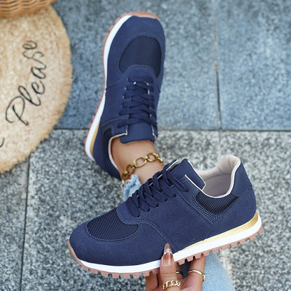 Damska Letnia Casual Lekka Siatkowa Sznurowane Sneakers