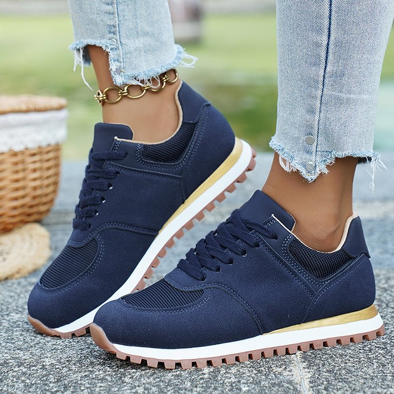 Damska Letnia Casual Lekka Siatkowa Sznurowane Sneakers