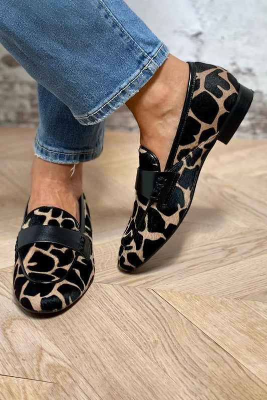 Damska Letnia Casual Wzorzysta Wsuwane Loafer Buty