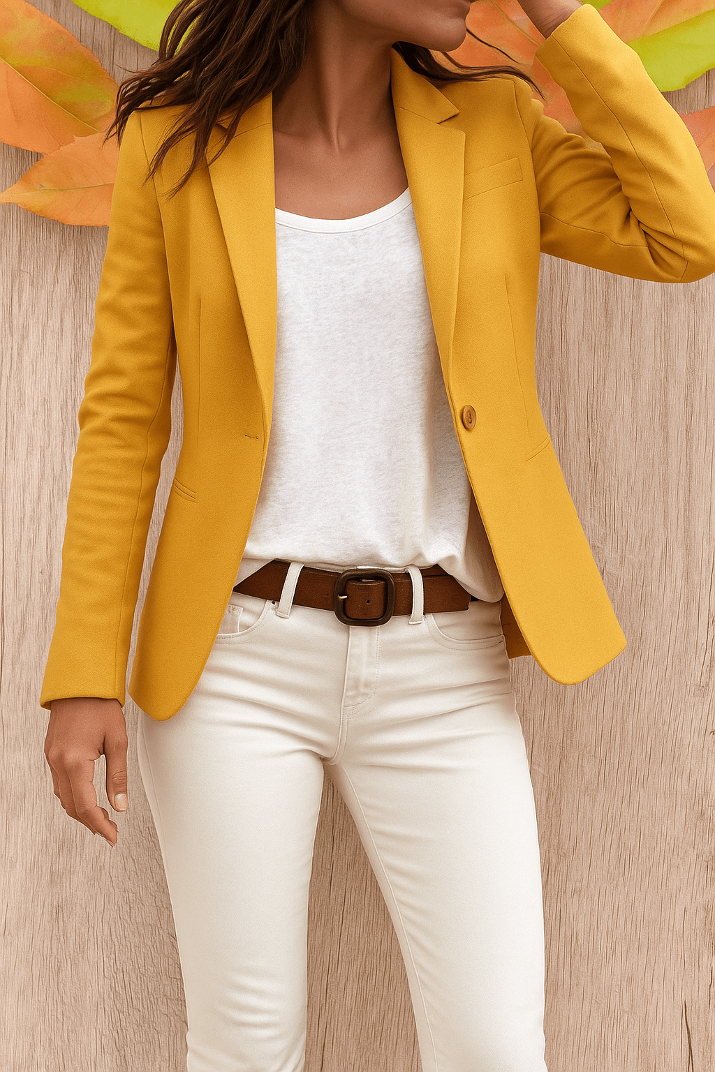 Damska Letnia Elegancka Slim Fit Klasyczna Marynarka