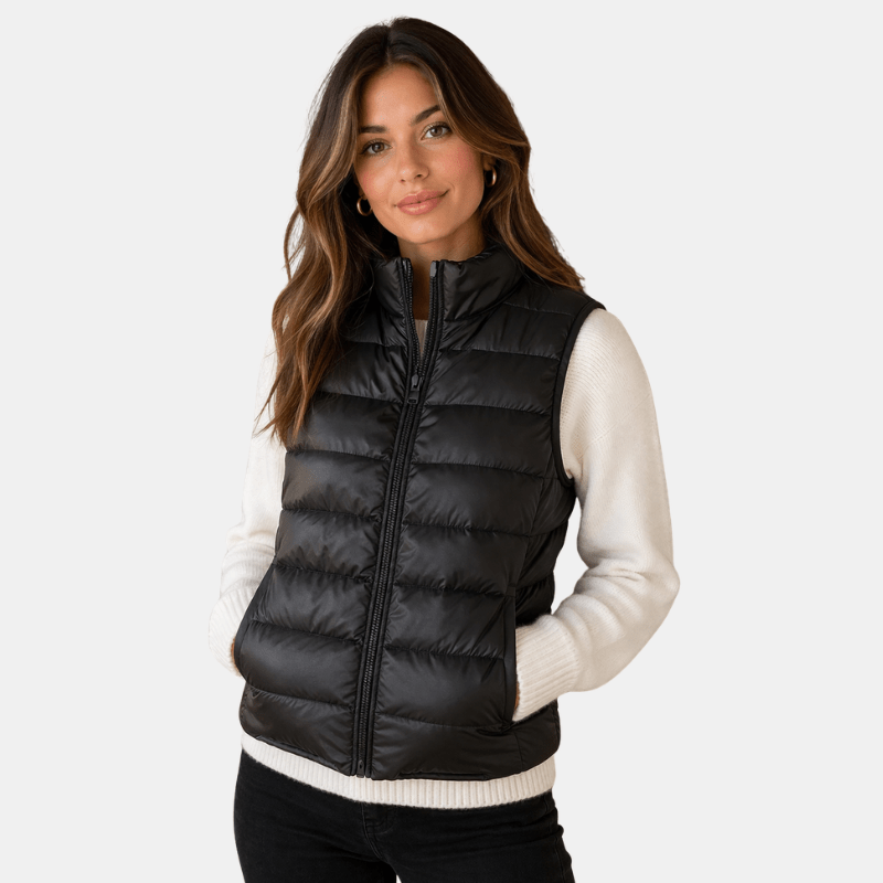 Damska Letnia Lekka Kamizelka Puchowa