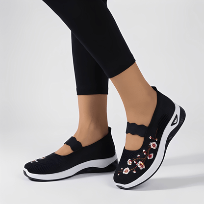 Damskie Haftowane Wsuwane Lekkie Komfortowe Buty