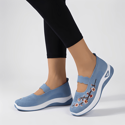 Damskie Haftowane Wsuwane Lekkie Komfortowe Buty