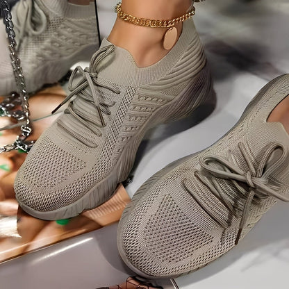 Damskie Lekkie Oddychające Do Chodzenia Sneakersy