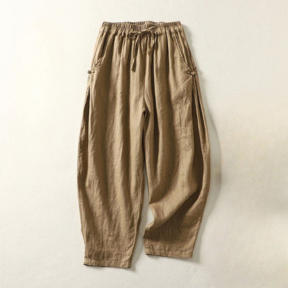 Damskie Letnie Boho Luźne Elastyczne Codzienne Spodnie