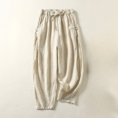 Damskie Letnie Boho Luźne Elastyczne Codzienne Spodnie