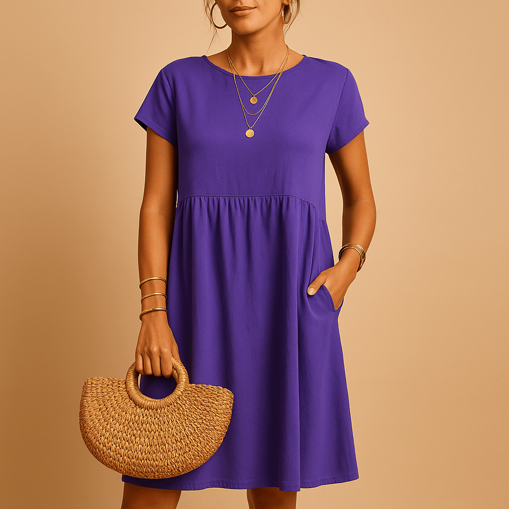 Damskie Letnie Casual Elegancka Midi Sukienka