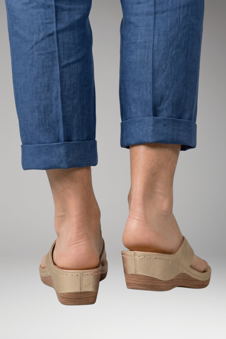 Damskie Letnie Casual Ortopedyczne Platforma Komfort Kapcie