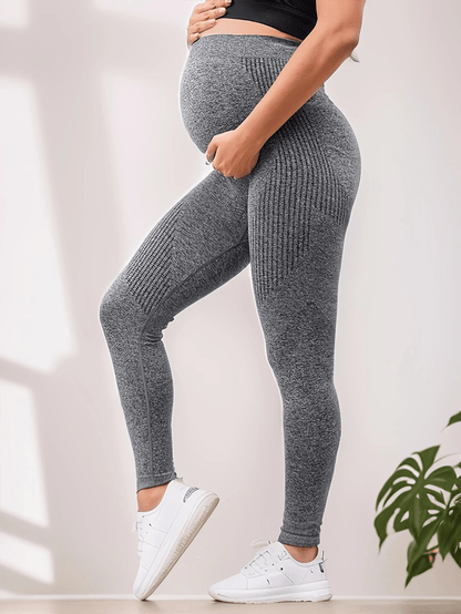 Damskie Letnie Ciążowe Bezszwowe Wysoki Stan Elastyczne Fitness Legginsy