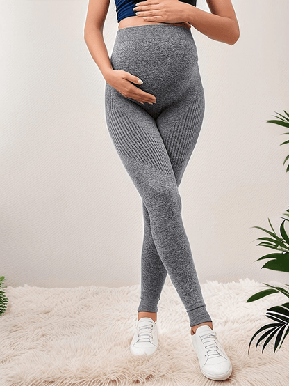Damskie Letnie Ciążowe Bezszwowe Wysoki Stan Elastyczne Fitness Legginsy