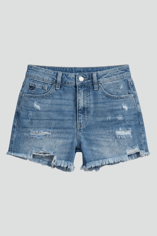 Damskie Letnie Jeansowe Przetarcia Szorty