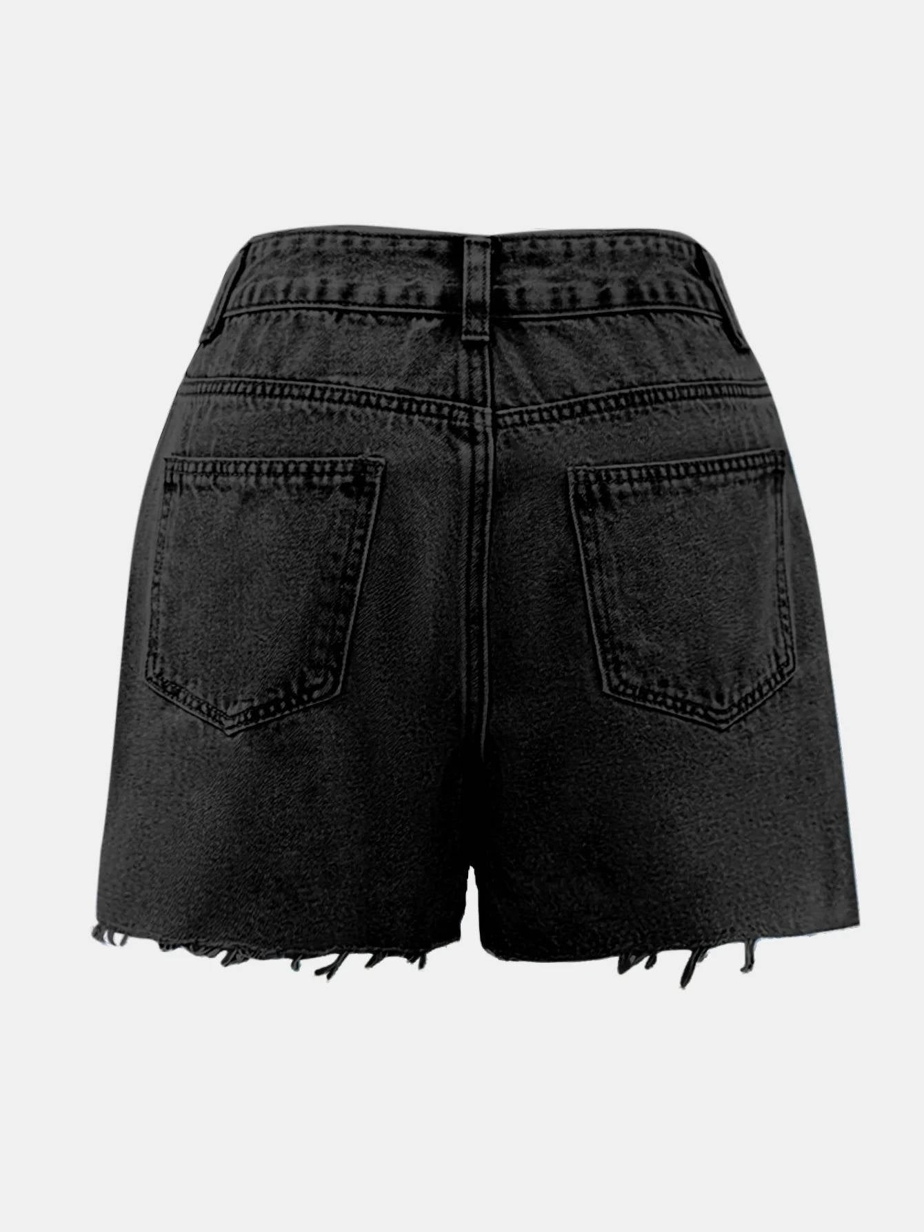 Damskie Letnie Jeansowe Wysoki Stan Casual Szorty