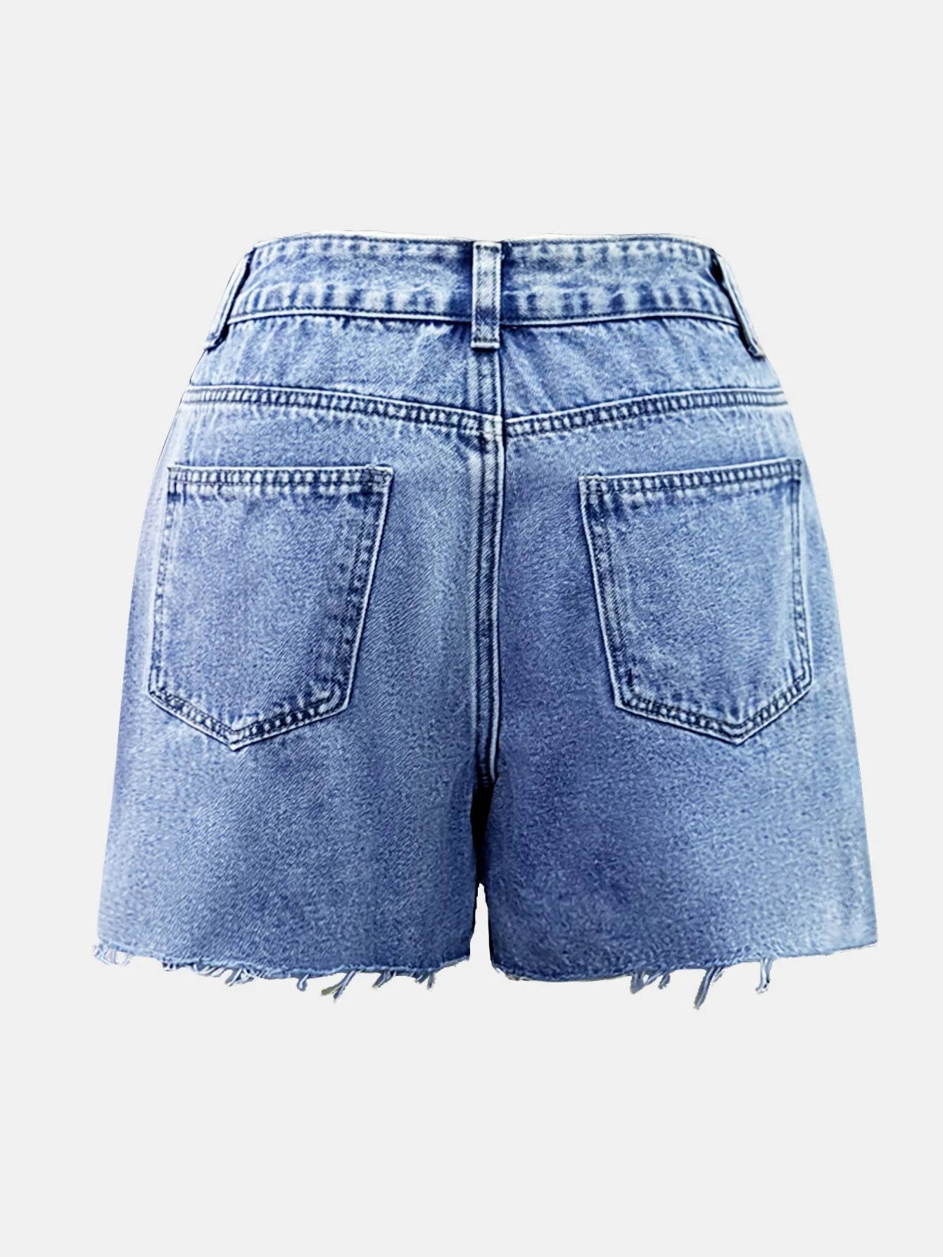 Damskie Letnie Jeansowe Wysoki Stan Casual Szorty