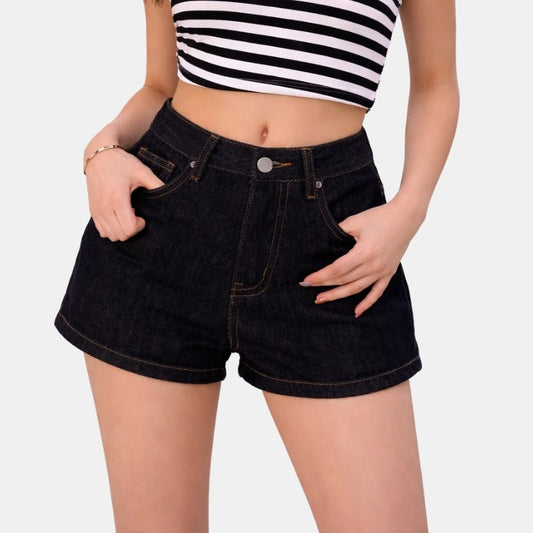 Damskie Letnie Jeansowe Wysoki Stan Eleganckie Szorty