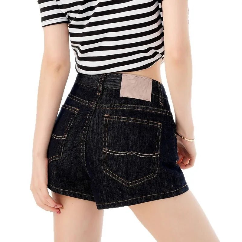 Damskie Letnie Jeansowe Wysoki Stan Eleganckie Szorty