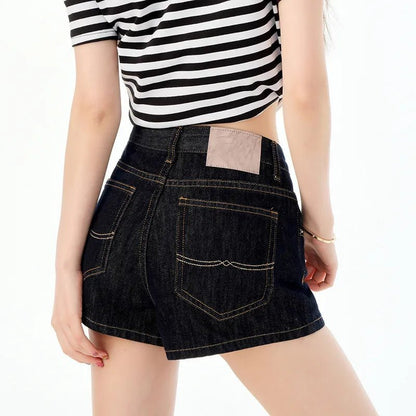 Damskie Letnie Jeansowe Wysoki Stan Eleganckie Szorty
