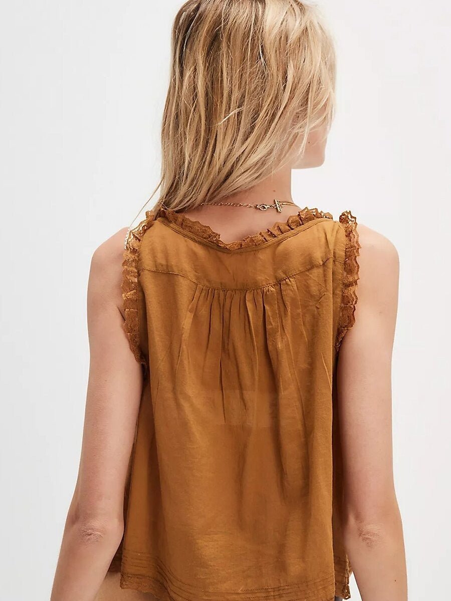 Damskie Letnie Koronka Boho Casual Dwuczęściowy Zestaw