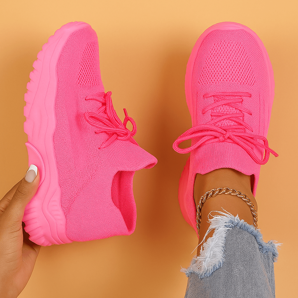 Damskie Letnie Lekkie Oddychające Sneakersy