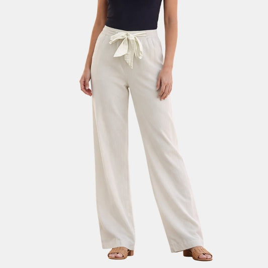 Damskie Letnie Luźne Spodnie z Troczkiem