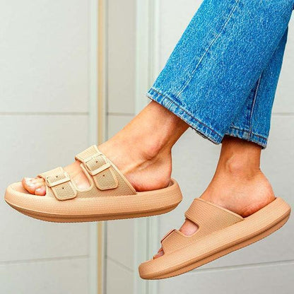 Damskie Letnie Ortopedyczne Podwójny Pasek Komfortowe Klapki