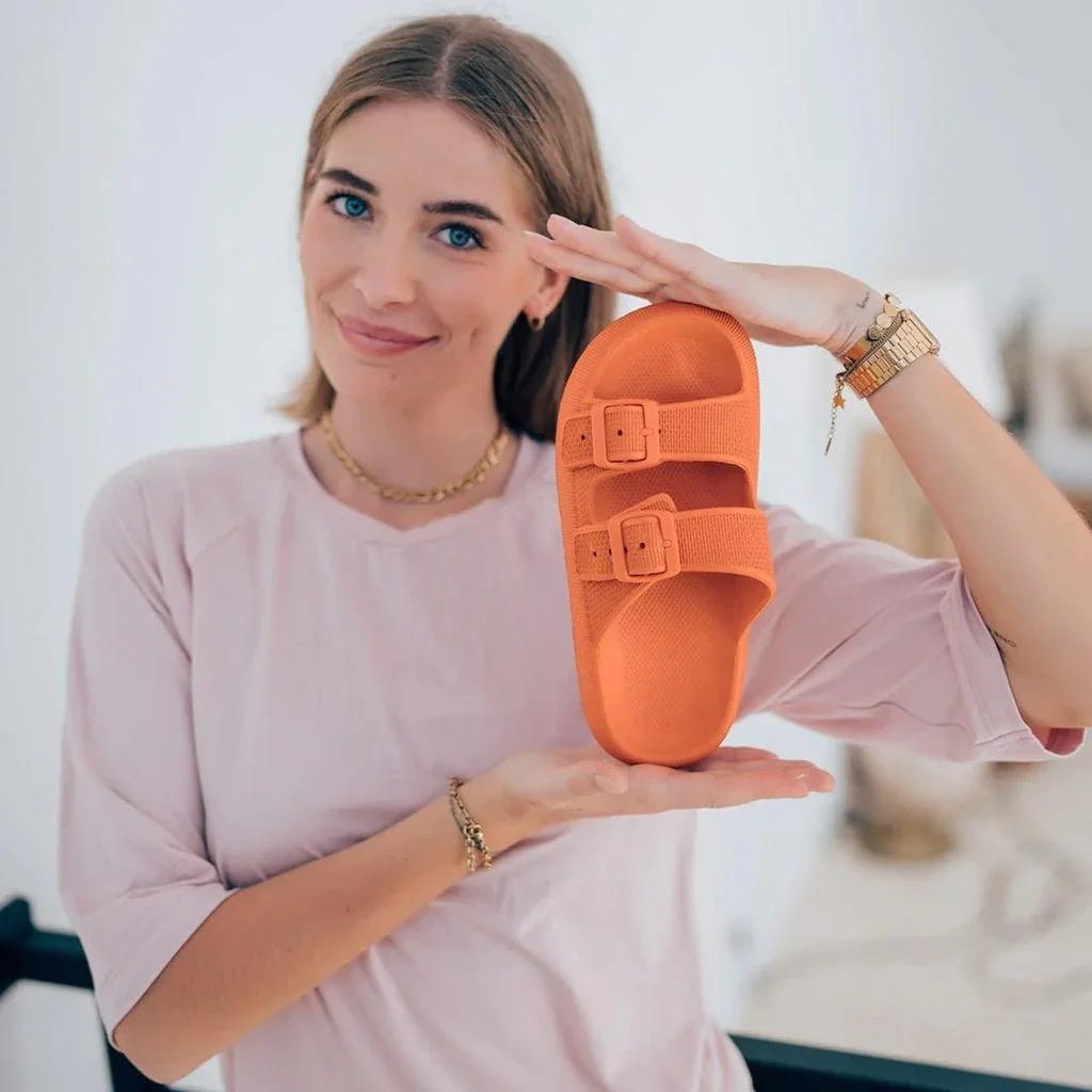 Damskie Letnie Ortopedyczne Podwójny Pasek Komfortowe Klapki