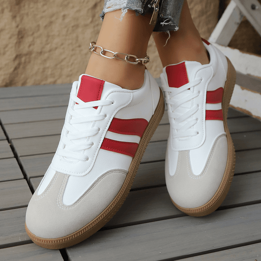 Damskie Letnie Sneakersy Retro w Paski