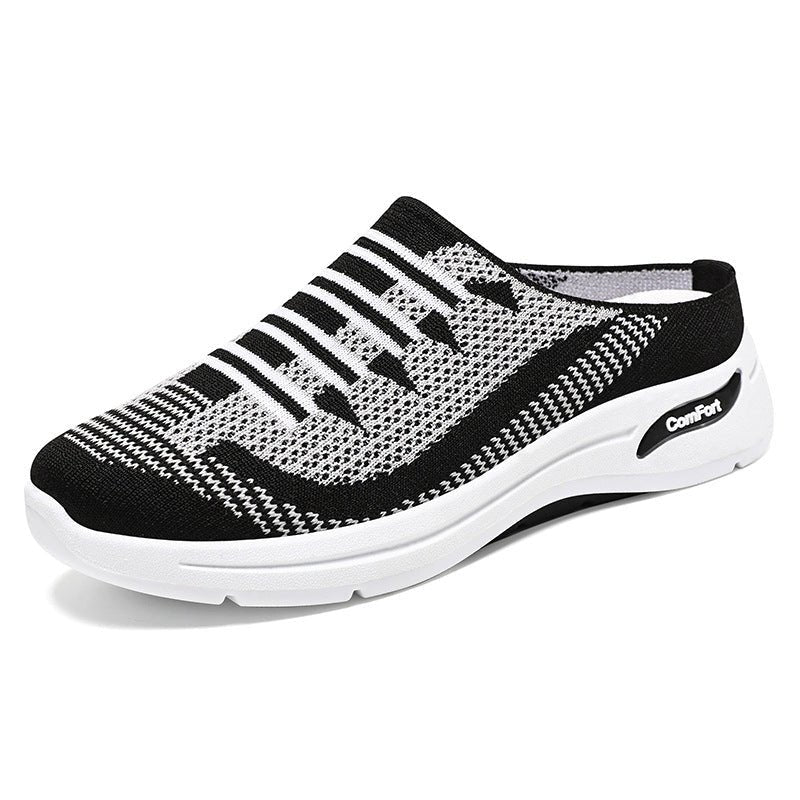 Damskie Oddychające Dzianinowe Wsuwane Sneakersy Komfortowe