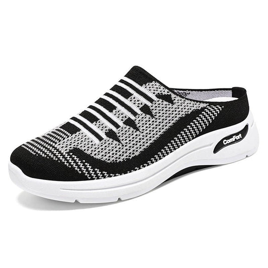 Damskie Oddychające Dzianinowe Wsuwane Sneakersy Komfortowe